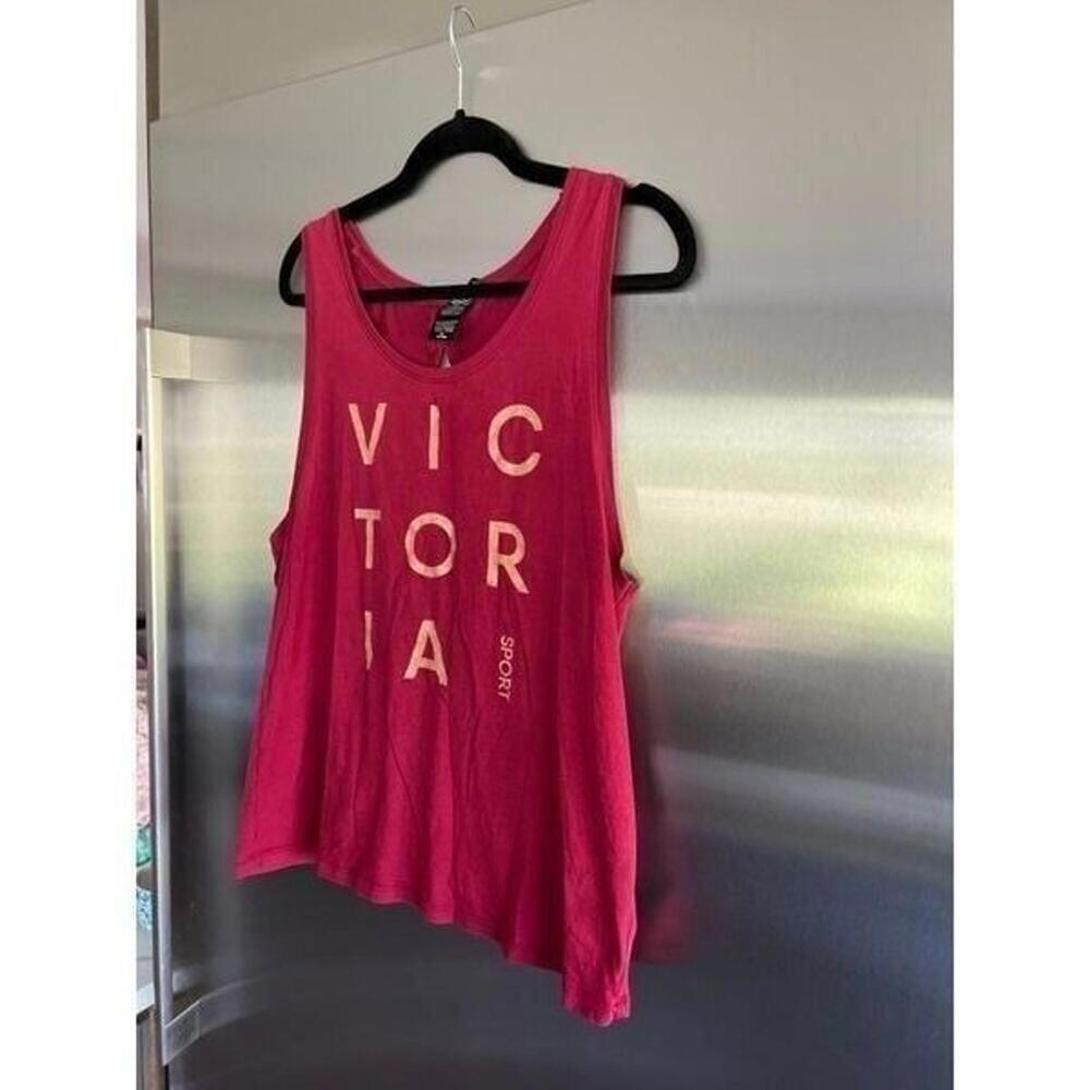 Victoria’s Secret victoria Sport tank top womens Red Glitter Sparkle size medium